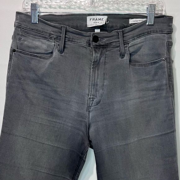 FRAME Women's Le High Skinny Gray High Rise Jeans Size 30 - Picture 2 of 7